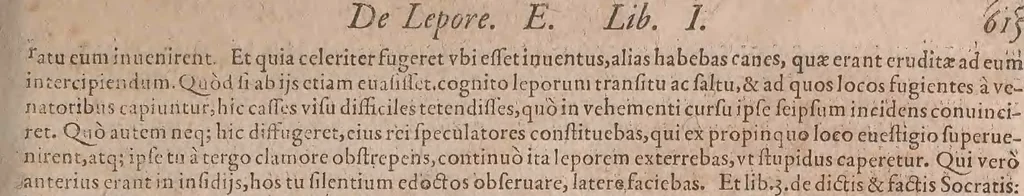 An illustration from Conradi Gesneri medici Tigurini Historiae animalium liber primus de quadrupedibus viuiparis : opus philosophis, medicis, grammaticis, philologis, poëtis, & omnibus rerum linguarumq́ue variarum studiosis, vtilissimum simul iucundissimumq́ue futurum, 1602, leaf 660