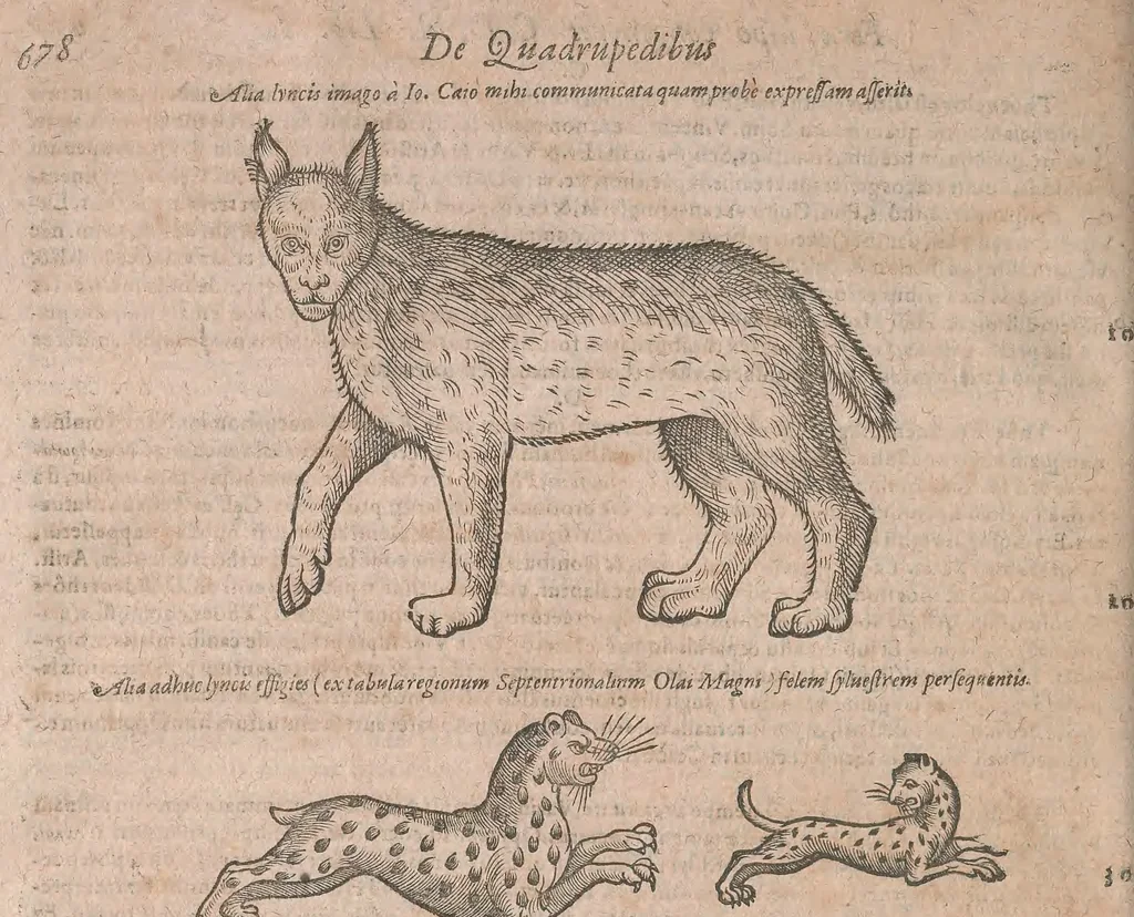 An illustration from Conradi Gesneri medici Tigurini Historiae animalium liber primus de quadrupedibus viuiparis : opus philosophis, medicis, grammaticis, philologis, poëtis, & omnibus rerum linguarumq́ue variarum studiosis, vtilissimum simul iucundissimumq́ue futurum, 1602, leaf 723