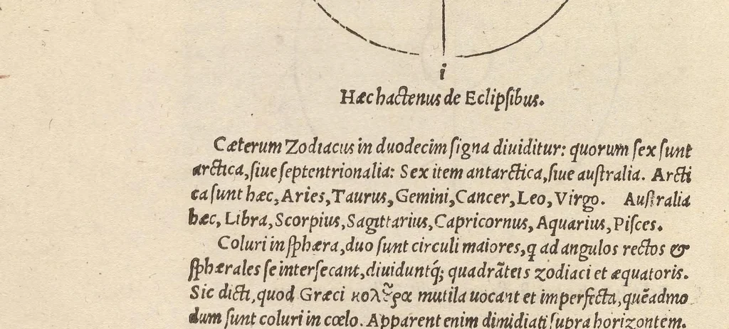 An illustration from Cosmographicus liber Petri Apiani mathematici studiose collectus, 1524, leaf 140