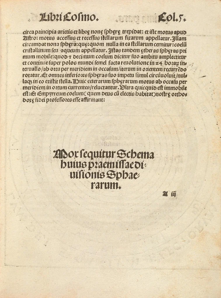 An illustration from Cosmographicus liber Petri Apiani mathematici studiose collectus, 1524, leaf 17