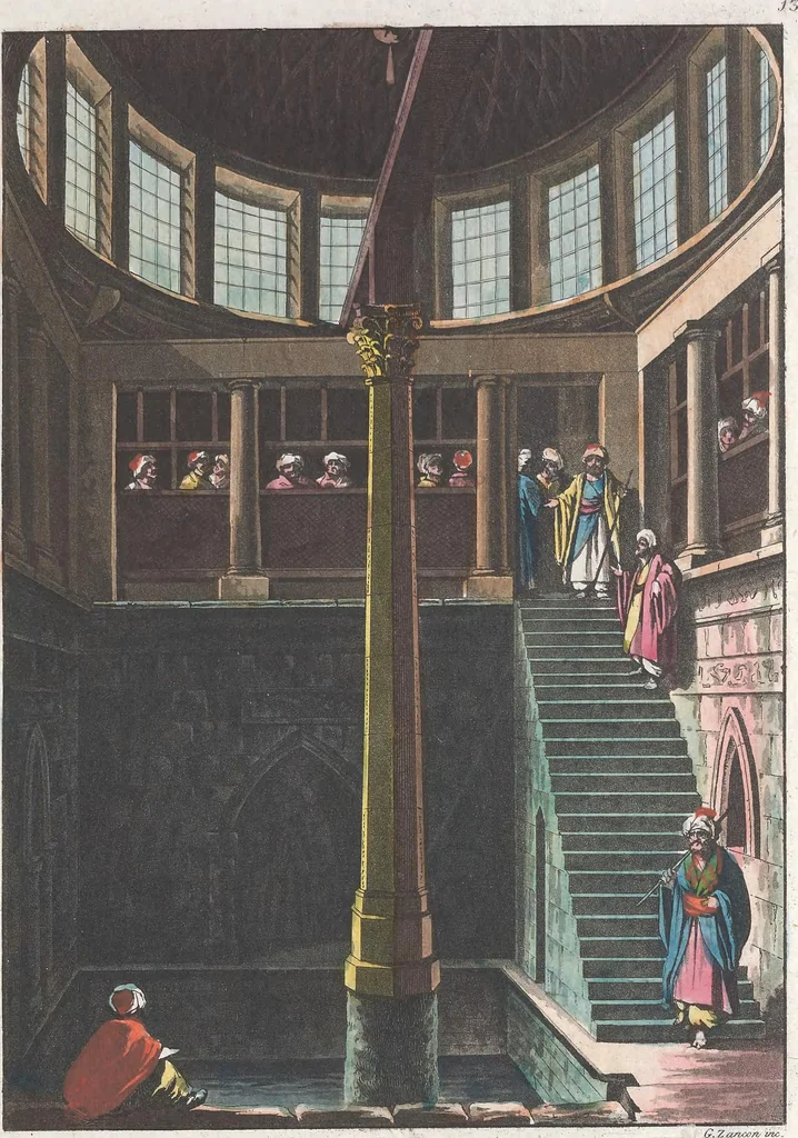 An illustration from Le Costume ancien et moderne ; ou, Histoire du gouvernement, de la milice, de la religion, des arts, sciences et usages de tous les peuples anciens et modernes, d'après les monumens de l'antiquité et accompagné de dessins analogues au sujet, 1815, leaf 120