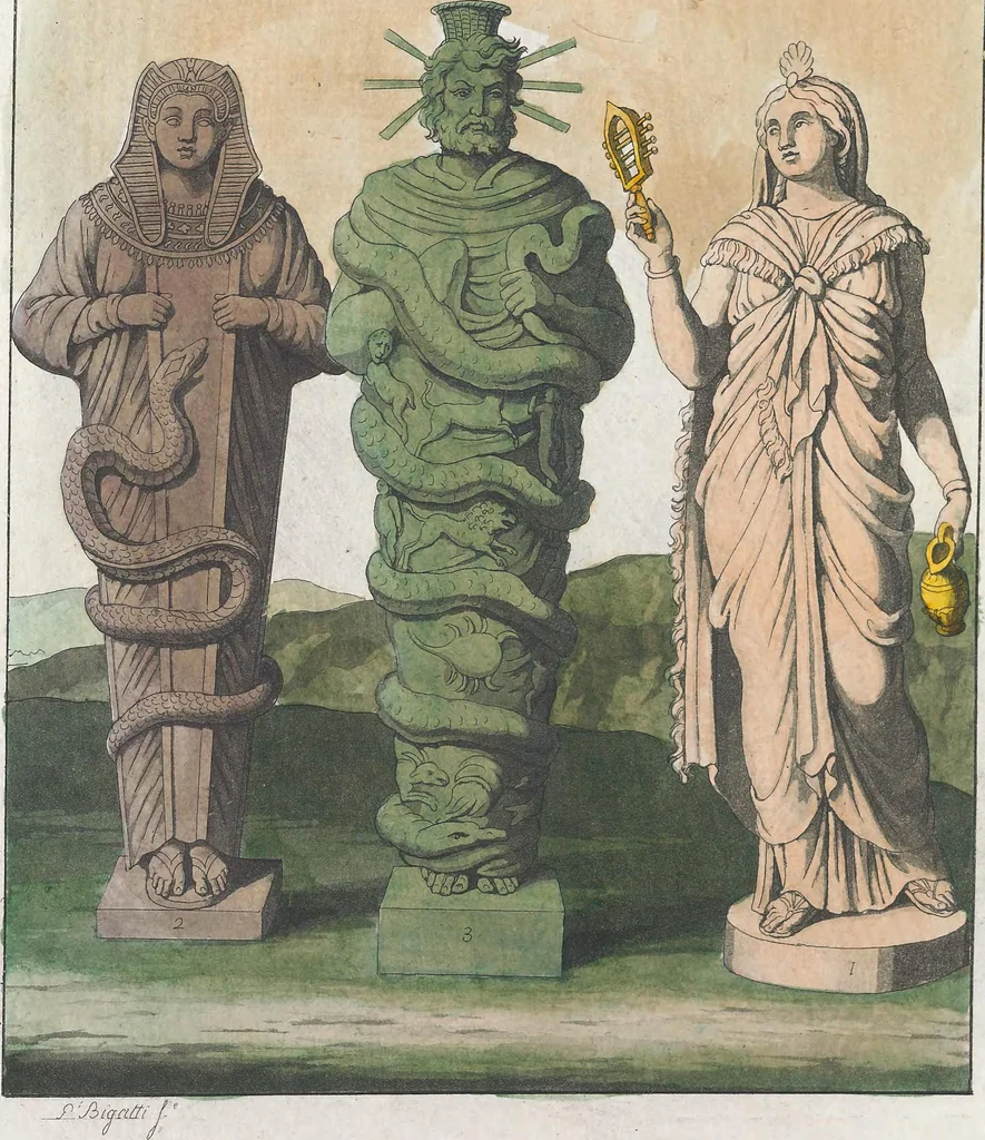 An illustration from Le Costume ancien et moderne ; ou, Histoire du gouvernement, de la milice, de la religion, des arts, sciences et usages de tous les peuples anciens et modernes, d'après les monumens de l'antiquité et accompagné de dessins analogues au sujet, 1815, leaf 177