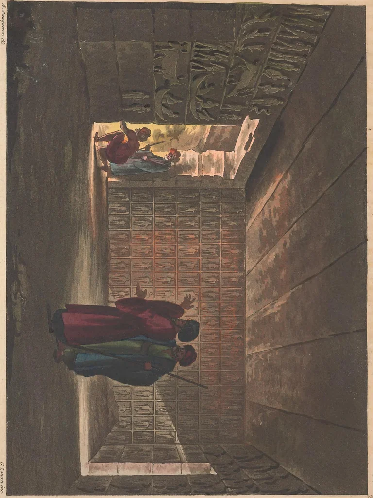 An illustration from Le Costume ancien et moderne ; ou, Histoire du gouvernement, de la milice, de la religion, des arts, sciences et usages de tous les peuples anciens et modernes, d'après les monumens de l'antiquité et accompagné de dessins analogues au sujet, 1815, leaf 207