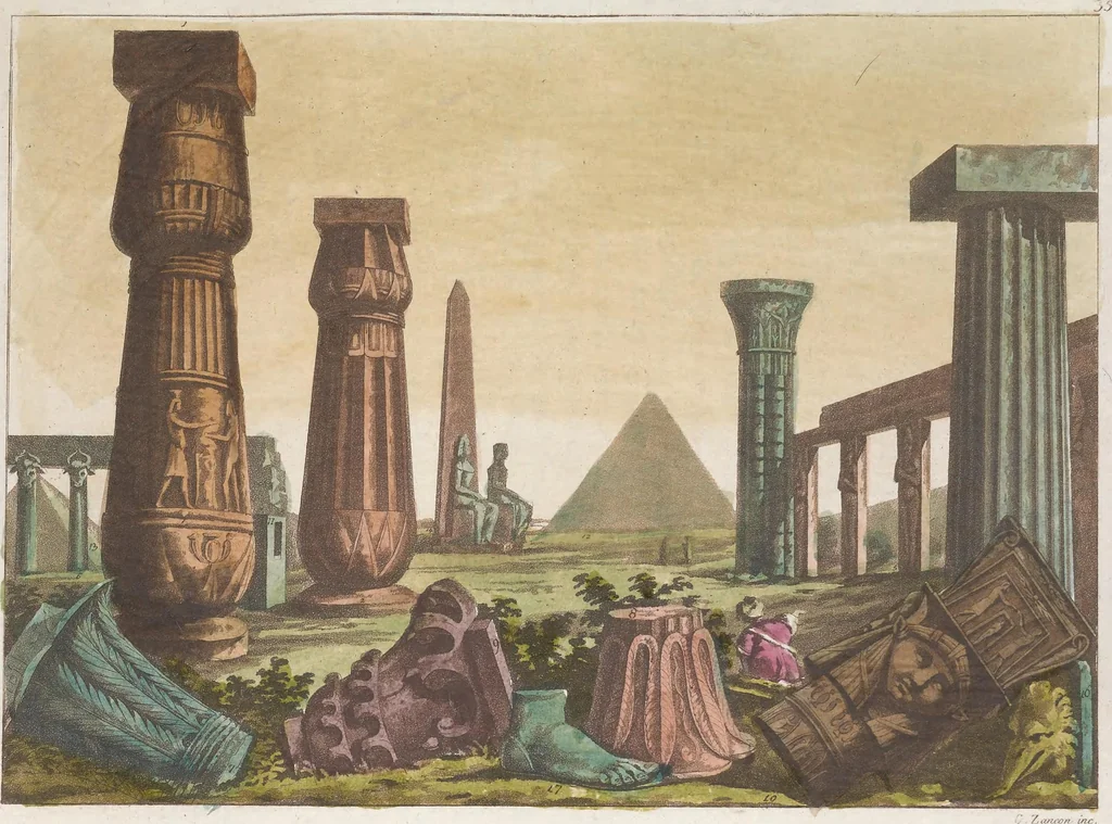 An illustration from Le Costume ancien et moderne ; ou, Histoire du gouvernement, de la milice, de la religion, des arts, sciences et usages de tous les peuples anciens et modernes, d'après les monumens de l'antiquité et accompagné de dessins analogues au sujet, 1815, leaf 246