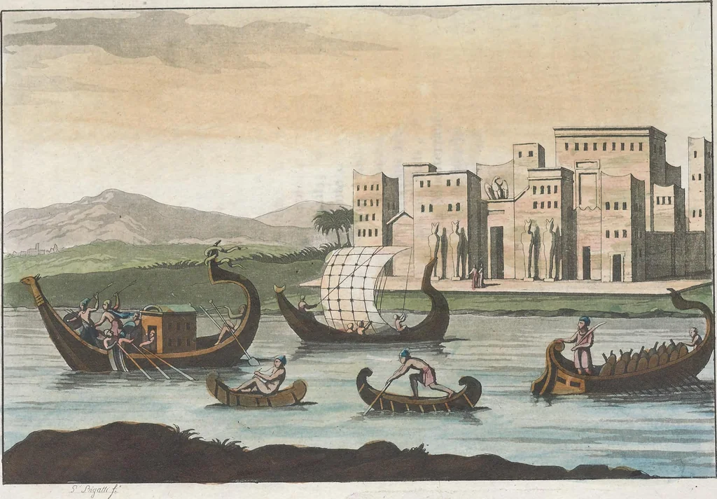 An illustration from Le Costume ancien et moderne ; ou, Histoire du gouvernement, de la milice, de la religion, des arts, sciences et usages de tous les peuples anciens et modernes, d'après les monumens de l'antiquité et accompagné de dessins analogues au sujet, 1815, leaf 275