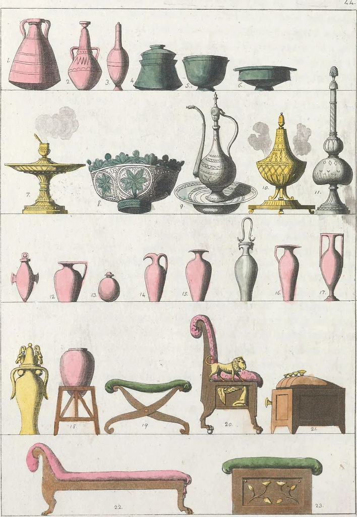 An illustration from Le Costume ancien et moderne ; ou, Histoire du gouvernement, de la milice, de la religion, des arts, sciences et usages de tous les peuples anciens et modernes, d'après les monumens de l'antiquité et accompagné de dessins analogues au sujet, 1815, leaf 293
