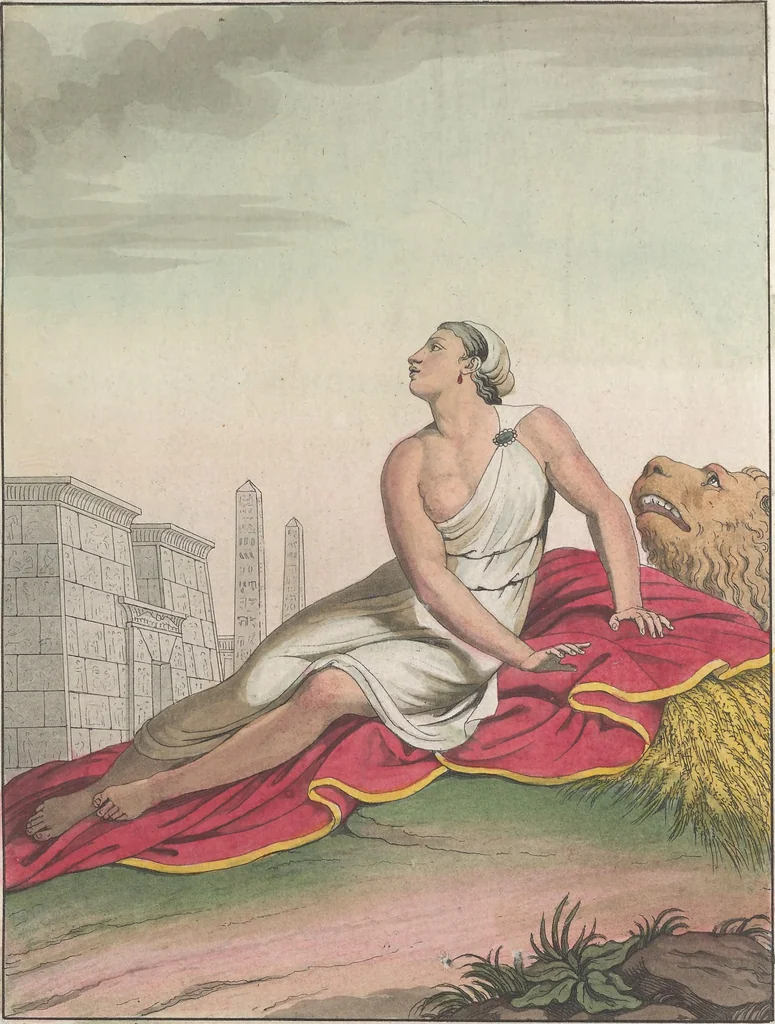 An illustration from Le Costume ancien et moderne ; ou, Histoire du gouvernement, de la milice, de la religion, des arts, sciences et usages de tous les peuples anciens et modernes, d'après les monumens de l'antiquité et accompagné de dessins analogues au sujet, 1815, leaf 30