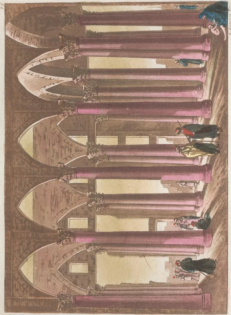 An illustration from Le Costume ancien et moderne ; ou, Histoire du gouvernement, de la milice, de la religion, des arts, sciences et usages de tous les peuples anciens et modernes, d'après les monumens de l'antiquité et accompagné de dessins analogues au sujet, 1815, leaf 300