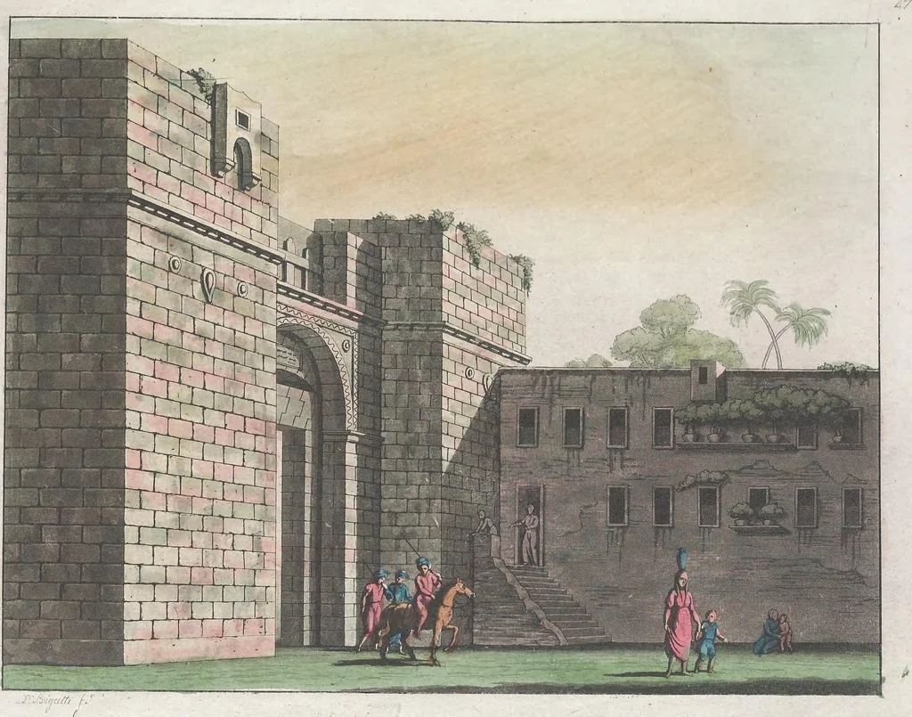 An illustration from Le Costume ancien et moderne ; ou, Histoire du gouvernement, de la milice, de la religion, des arts, sciences et usages de tous les peuples anciens et modernes, d'après les monumens de l'antiquité et accompagné de dessins analogues au sujet, 1815, leaf 303