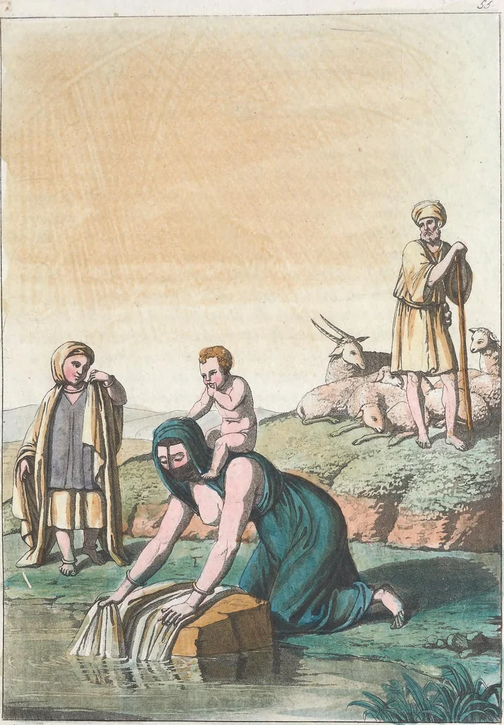 An illustration from Le Costume ancien et moderne ; ou, Histoire du gouvernement, de la milice, de la religion, des arts, sciences et usages de tous les peuples anciens et modernes, d'après les monumens de l'antiquité et accompagné de dessins analogues au sujet, 1815, leaf 354