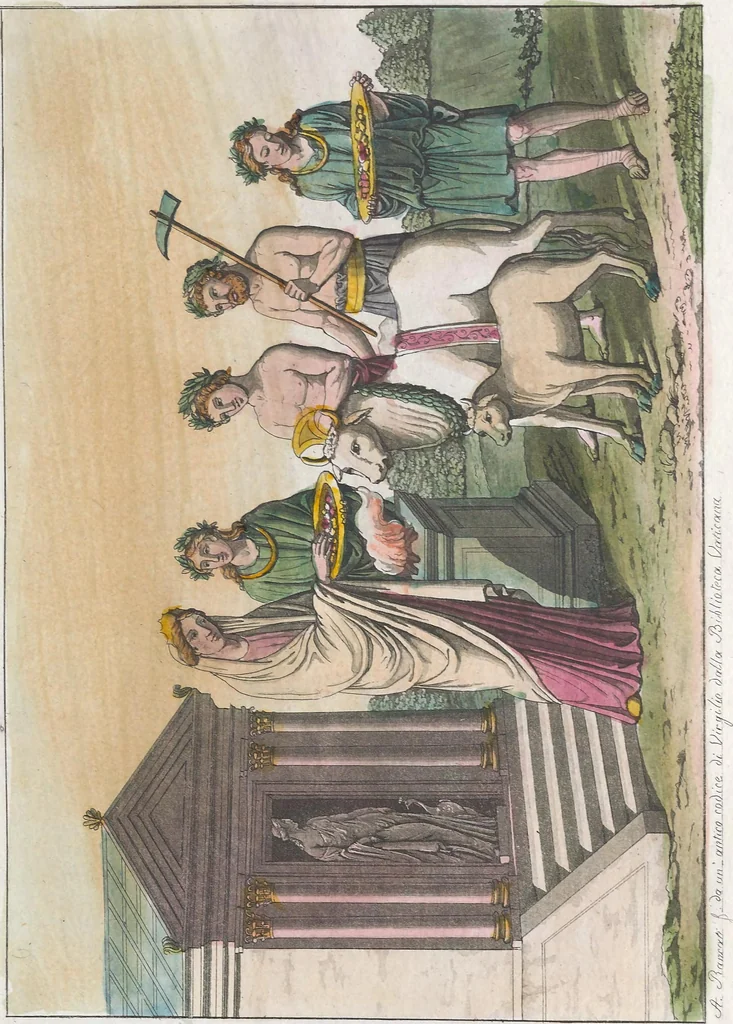 An illustration from Le Costume ancien et moderne ; ou, Histoire du gouvernement, de la milice, de la religion, des arts, sciences et usages de tous les peuples anciens et modernes, d'après les monumens de l'antiquité et accompagné de dessins analogues au sujet, 1815, leaf 426