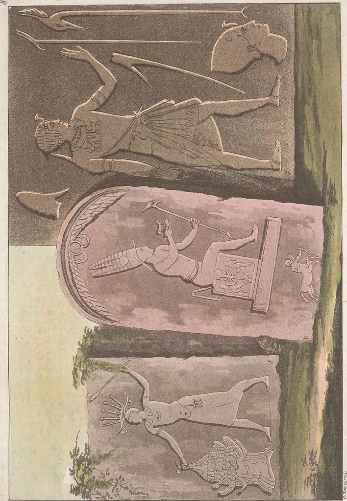 An illustration from Le Costume ancien et moderne ; ou, Histoire du gouvernement, de la milice, de la religion, des arts, sciences et usages de tous les peuples anciens et modernes, d'après les monumens de l'antiquité et accompagné de dessins analogues au sujet, 1815, leaf 84