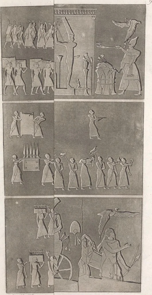 An illustration from Le Costume ancien et moderne ; ou, Histoire du gouvernement, de la milice, de la religion, des arts, sciences et usages de tous les peuples anciens et modernes, d'après les monumens de l'antiquité et accompagné de dessins analogues au sujet, 1815, leaf 88