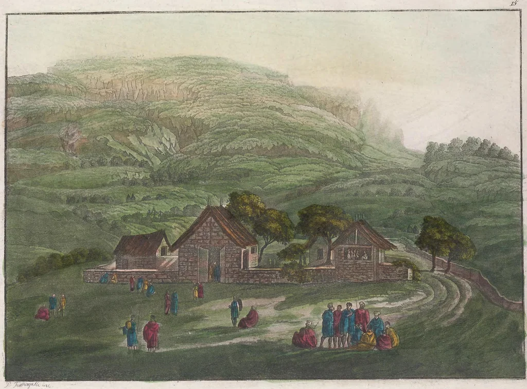 An illustration from Le Costume ancien et moderne ; ou, Histoire du gouvernement, de la milice, de la religion, des arts, sciences et usages de tous les peuples anciens et modernes, d'après les monumens de l'antiquité et accompagné de dessins analogues au sujet, 1815, leaf 125