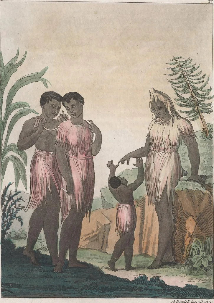An illustration from Le Costume ancien et moderne ; ou, Histoire du gouvernement, de la milice, de la religion, des arts, sciences et usages de tous les peuples anciens et modernes, d'après les monumens de l'antiquité et accompagné de dessins analogues au sujet, 1815, leaf 219