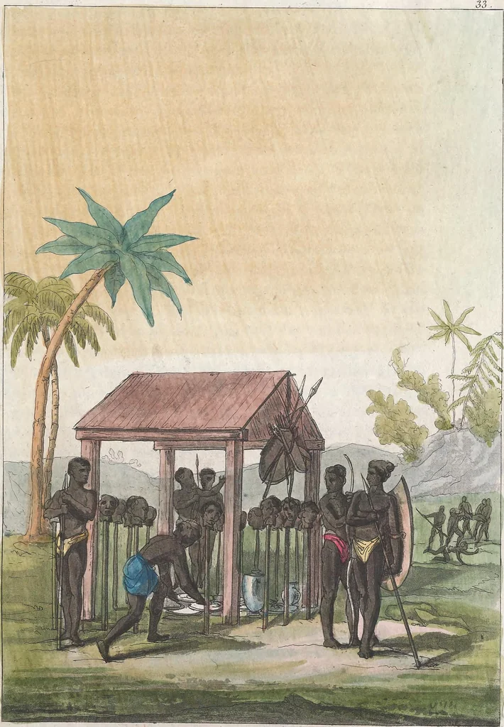 An illustration from Le Costume ancien et moderne ; ou, Histoire du gouvernement, de la milice, de la religion, des arts, sciences et usages de tous les peuples anciens et modernes, d'après les monumens de l'antiquité et accompagné de dessins analogues au sujet, 1815, leaf 282
