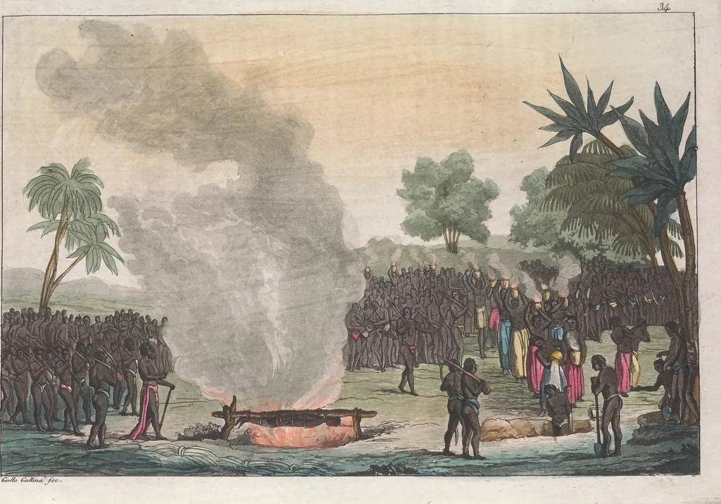 An illustration from Le Costume ancien et moderne ; ou, Histoire du gouvernement, de la milice, de la religion, des arts, sciences et usages de tous les peuples anciens et modernes, d'après les monumens de l'antiquité et accompagné de dessins analogues au sujet, 1815, leaf 295