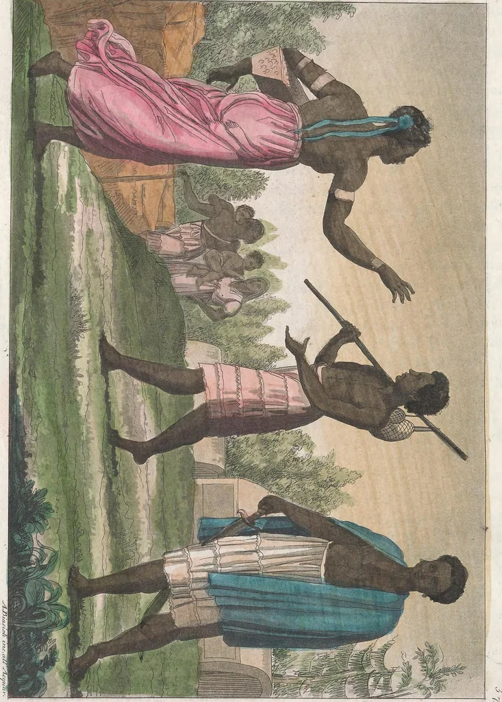 An illustration from Le Costume ancien et moderne ; ou, Histoire du gouvernement, de la milice, de la religion, des arts, sciences et usages de tous les peuples anciens et modernes, d'après les monumens de l'antiquité et accompagné de dessins analogues au sujet, 1815, leaf 321
