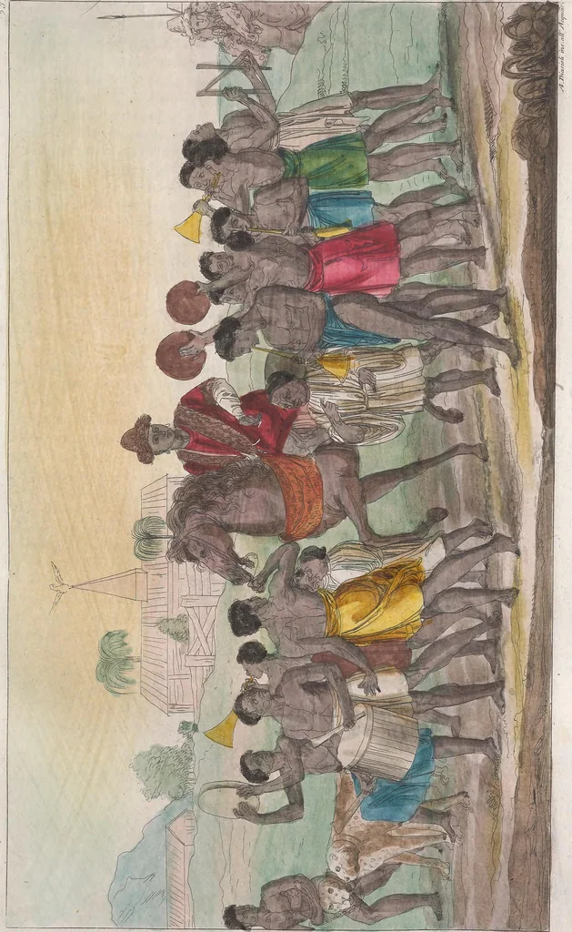 An illustration from Le Costume ancien et moderne ; ou, Histoire du gouvernement, de la milice, de la religion, des arts, sciences et usages de tous les peuples anciens et modernes, d'après les monumens de l'antiquité et accompagné de dessins analogues au sujet, 1815, leaf 330