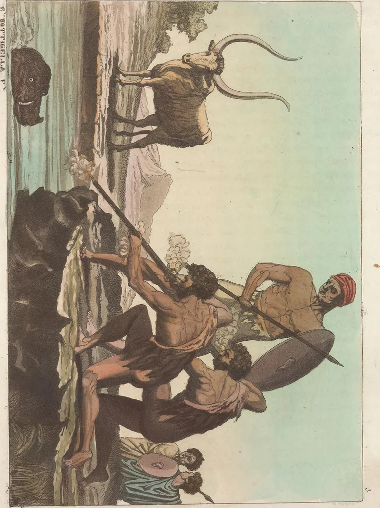 An illustration from Le Costume ancien et moderne ; ou, Histoire du gouvernement, de la milice, de la religion, des arts, sciences et usages de tous les peuples anciens et modernes, d'après les monumens de l'antiquité et accompagné de dessins analogues au sujet, 1815, leaf 49