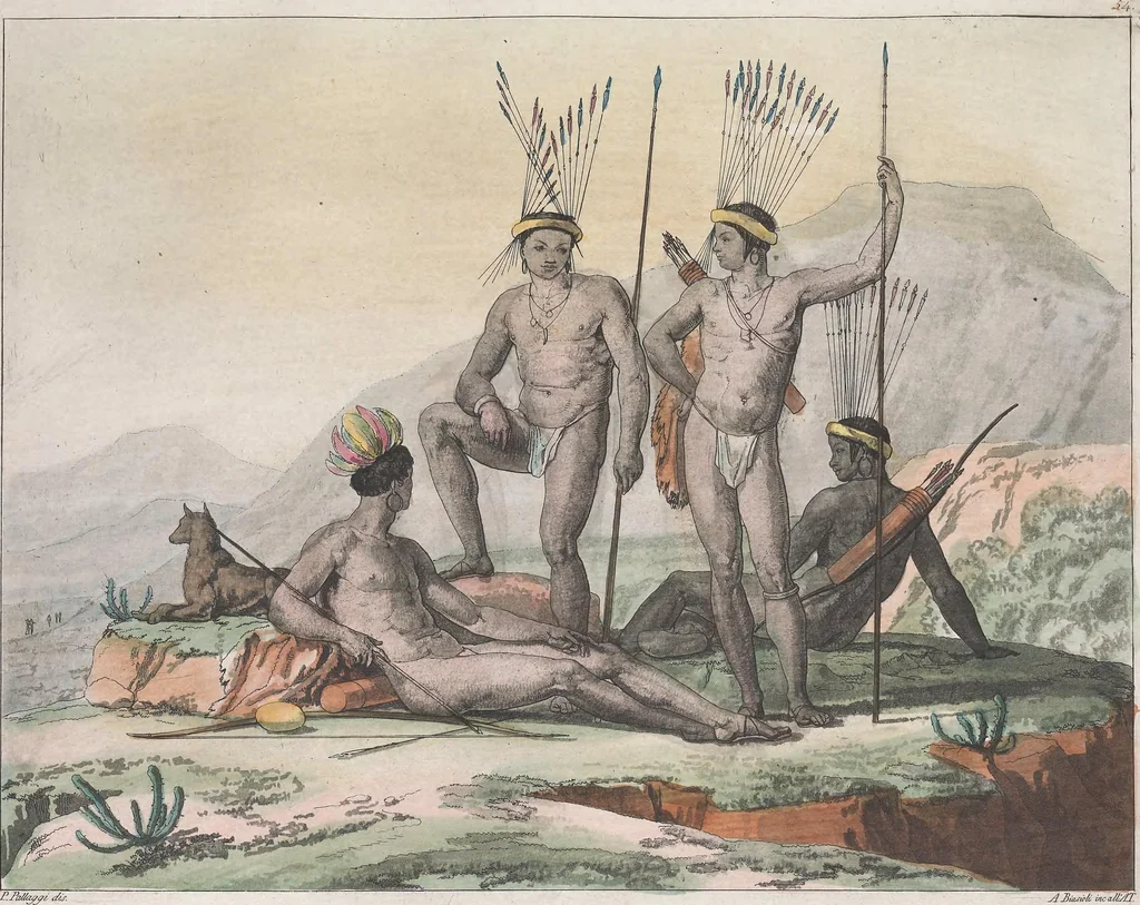 An illustration from Le Costume ancien et moderne ; ou, Histoire du gouvernement, de la milice, de la religion, des arts, sciences et usages de tous les peuples anciens et modernes, d'après les monumens de l'antiquité et accompagné de dessins analogues au sujet, 1815, leaf 490