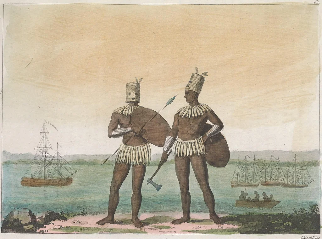 An illustration from Le Costume ancien et moderne ; ou, Histoire du gouvernement, de la milice, de la religion, des arts, sciences et usages de tous les peuples anciens et modernes, d'après les monumens de l'antiquité et accompagné de dessins analogues au sujet, 1815, leaf 524
