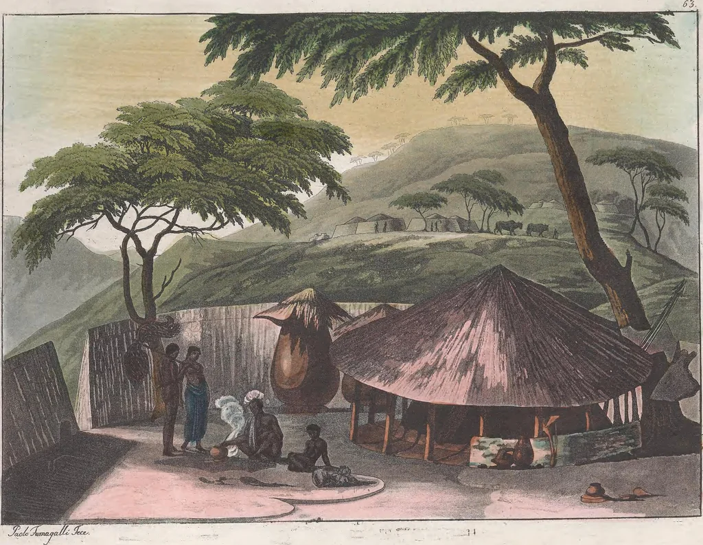 An illustration from Le Costume ancien et moderne ; ou, Histoire du gouvernement, de la milice, de la religion, des arts, sciences et usages de tous les peuples anciens et modernes, d'après les monumens de l'antiquité et accompagné de dessins analogues au sujet, 1815, leaf 536