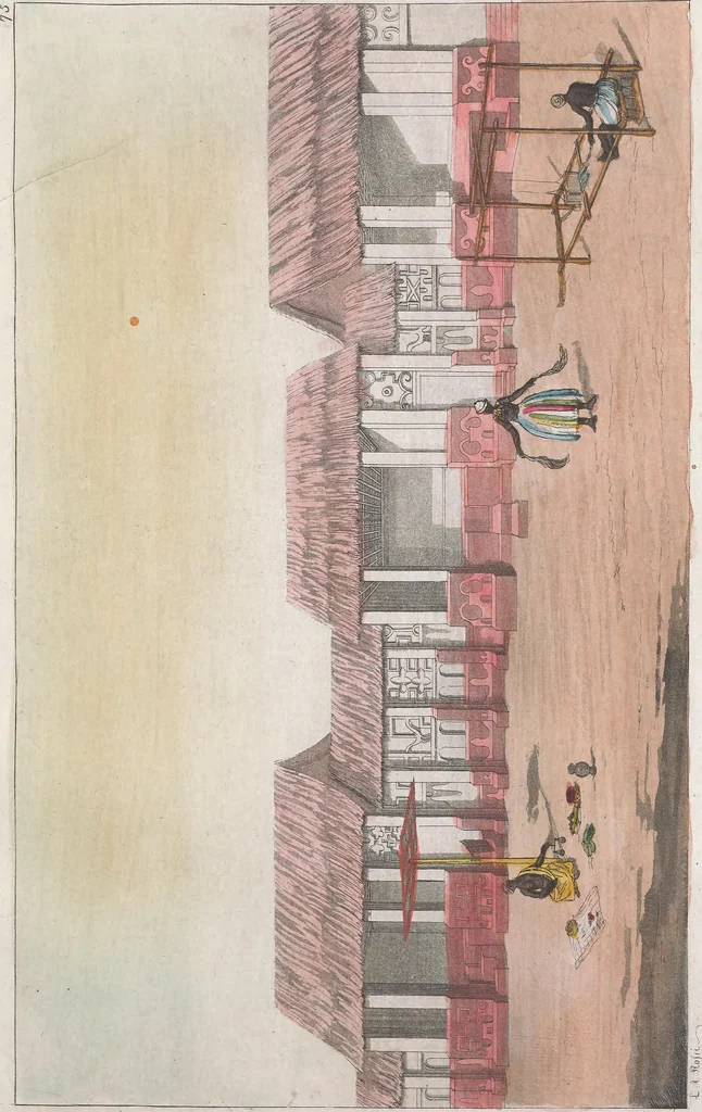 An illustration from Le Costume ancien et moderne ; ou, Histoire du gouvernement, de la milice, de la religion, des arts, sciences et usages de tous les peuples anciens et modernes, d'après les monumens de l'antiquité et accompagné de dessins analogues au sujet, 1815, leaf 618
