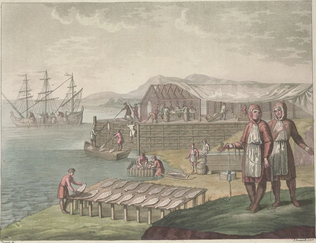 An illustration from Le Costume ancien et moderne ; ou, Histoire du gouvernement, de la milice, de la religion, des arts, sciences et usages de tous les peuples anciens et modernes, d'après les monumens de l'antiquité et accompagné de dessins analogues au sujet, 1815, leaf 375