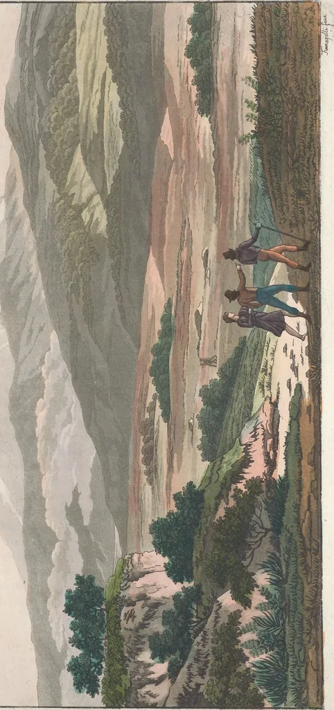 An illustration from Le Costume ancien et moderne ; ou, Histoire du gouvernement, de la milice, de la religion, des arts, sciences et usages de tous les peuples anciens et modernes, d'après les monumens de l'antiquité et accompagné de dessins analogues au sujet, 1815, leaf 46