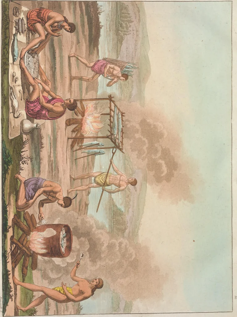 An illustration from Le Costume ancien et moderne ; ou, Histoire du gouvernement, de la milice, de la religion, des arts, sciences et usages de tous les peuples anciens et modernes, d'après les monumens de l'antiquité et accompagné de dessins analogues au sujet, 1815, leaf 545