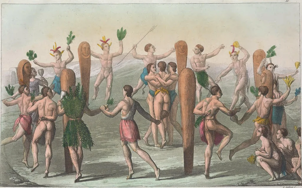 An illustration from Le Costume ancien et moderne ; ou, Histoire du gouvernement, de la milice, de la religion, des arts, sciences et usages de tous les peuples anciens et modernes, d'après les monumens de l'antiquité et accompagné de dessins analogues au sujet, 1815, leaf 547