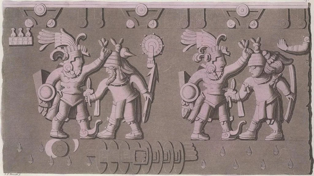 An illustration from Le Costume ancien et moderne ; ou, Histoire du gouvernement, de la milice, de la religion, des arts, sciences et usages de tous les peuples anciens et modernes, d'après les monumens de l'antiquité et accompagné de dessins analogues au sujet, 1815, leaf 683