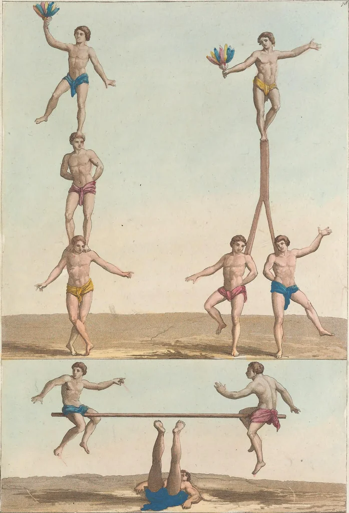 An illustration from Le Costume ancien et moderne ; ou, Histoire du gouvernement, de la milice, de la religion, des arts, sciences et usages de tous les peuples anciens et modernes, d'après les monumens de l'antiquité et accompagné de dessins analogues au sujet, 1815, leaf 744