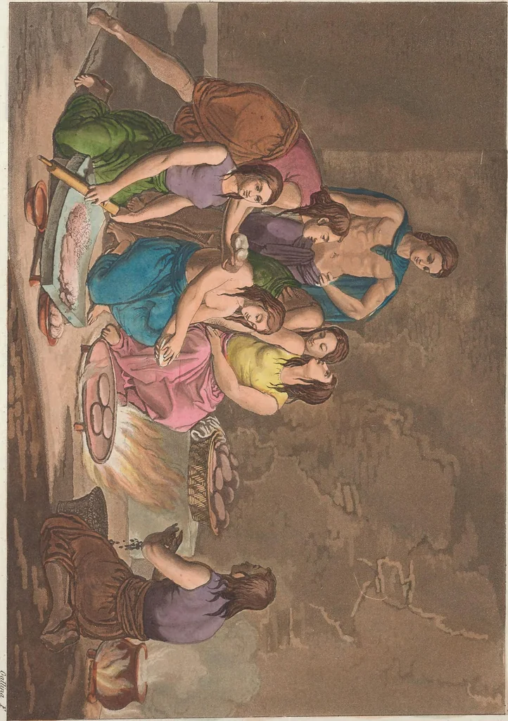 An illustration from Le Costume ancien et moderne ; ou, Histoire du gouvernement, de la milice, de la religion, des arts, sciences et usages de tous les peuples anciens et modernes, d'après les monumens de l'antiquité et accompagné de dessins analogues au sujet, 1815, leaf 763