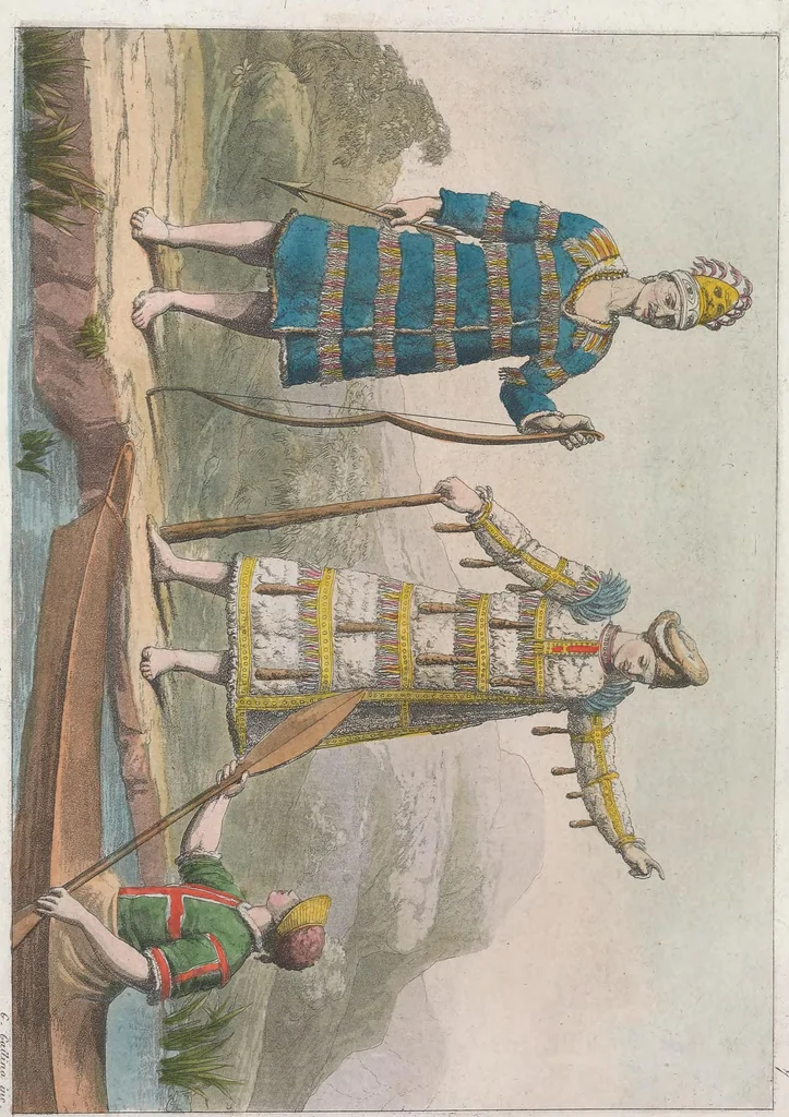 An illustration from Le Costume ancien et moderne ; ou, Histoire du gouvernement, de la milice, de la religion, des arts, sciences et usages de tous les peuples anciens et modernes, d'après les monumens de l'antiquité et accompagné de dessins analogues au sujet, 1815, leaf 97