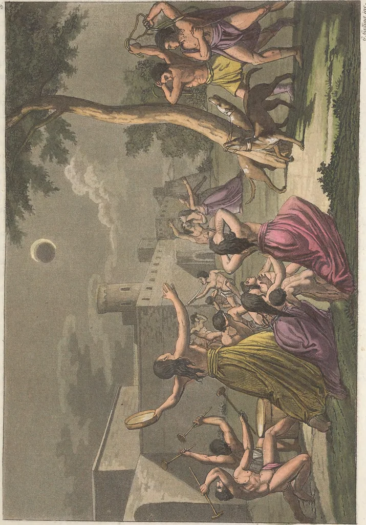 An illustration from Le Costume ancien et moderne ; ou, Histoire du gouvernement, de la milice, de la religion, des arts, sciences et usages de tous les peuples anciens et modernes, d'après les monumens de l'antiquité et accompagné de dessins analogues au sujet, 1815, leaf 176