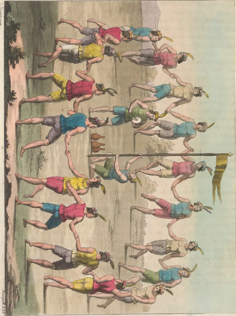 An illustration from Le Costume ancien et moderne ; ou, Histoire du gouvernement, de la milice, de la religion, des arts, sciences et usages de tous les peuples anciens et modernes, d'après les monumens de l'antiquité et accompagné de dessins analogues au sujet, 1815, leaf 261