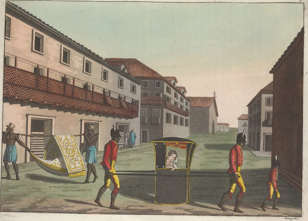 An illustration from Le Costume ancien et moderne ; ou, Histoire du gouvernement, de la milice, de la religion, des arts, sciences et usages de tous les peuples anciens et modernes, d'après les monumens de l'antiquité et accompagné de dessins analogues au sujet, 1815, leaf 484