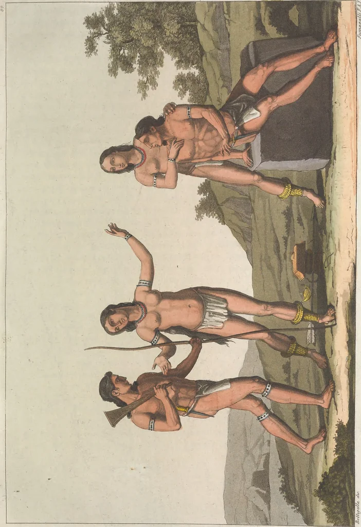 An illustration from Le Costume ancien et moderne ; ou, Histoire du gouvernement, de la milice, de la religion, des arts, sciences et usages de tous les peuples anciens et modernes, d'après les monumens de l'antiquité et accompagné de dessins analogues au sujet, 1815, leaf 588