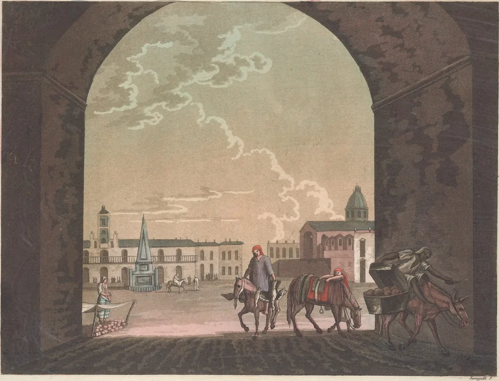 An illustration from Le Costume ancien et moderne ; ou, Histoire du gouvernement, de la milice, de la religion, des arts, sciences et usages de tous les peuples anciens et modernes, d'après les monumens de l'antiquité et accompagné de dessins analogues au sujet, 1815, leaf 697