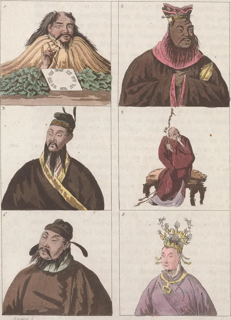 An illustration from Le Costume ancien et moderne ; ou, Histoire du gouvernement, de la milice, de la religion, des arts, sciences et usages de tous les peuples anciens et modernes, d'après les monumens de l'antiquité et accompagné de dessins analogues au sujet, 1815, leaf 150