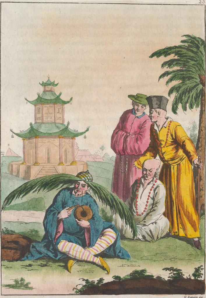 An illustration from Le Costume ancien et moderne ; ou, Histoire du gouvernement, de la milice, de la religion, des arts, sciences et usages de tous les peuples anciens et modernes, d'après les monumens de l'antiquité et accompagné de dessins analogues au sujet, 1815, leaf 254