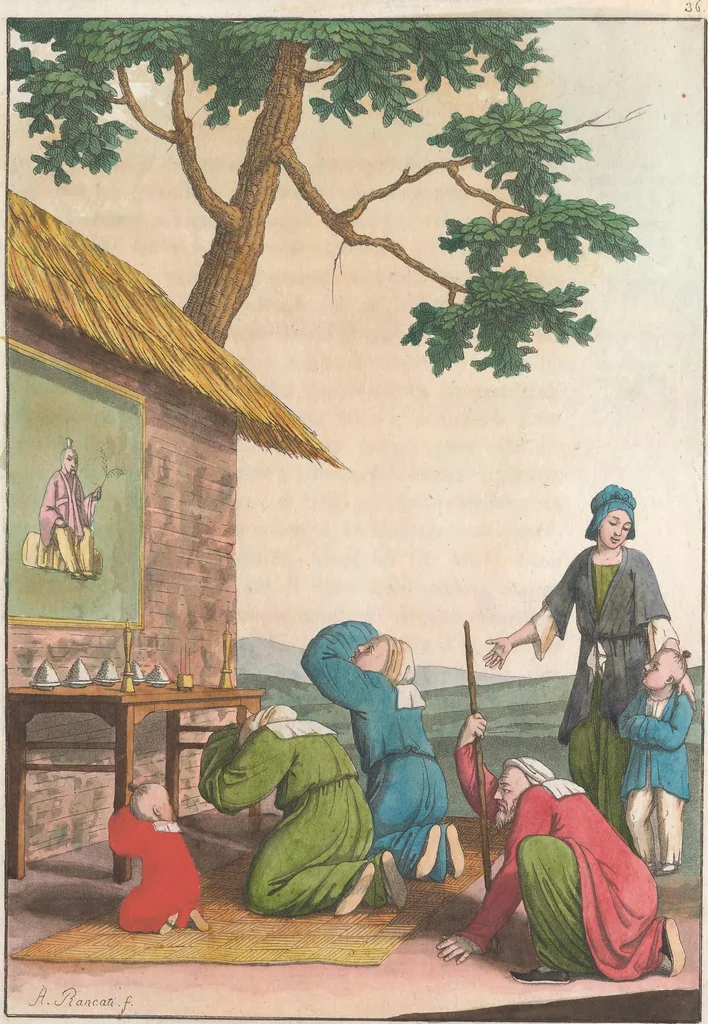 An illustration from Le Costume ancien et moderne ; ou, Histoire du gouvernement, de la milice, de la religion, des arts, sciences et usages de tous les peuples anciens et modernes, d'après les monumens de l'antiquité et accompagné de dessins analogues au sujet, 1815, leaf 271