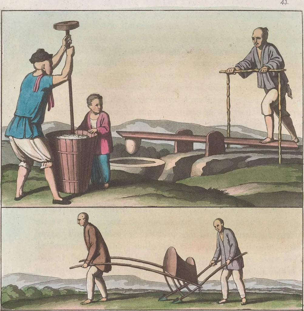 An illustration from Le Costume ancien et moderne ; ou, Histoire du gouvernement, de la milice, de la religion, des arts, sciences et usages de tous les peuples anciens et modernes, d'après les monumens de l'antiquité et accompagné de dessins analogues au sujet, 1815, leaf 304