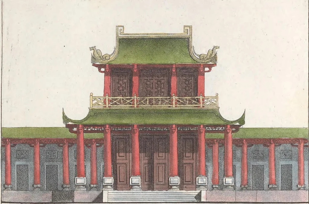 An illustration from Le Costume ancien et moderne ; ou, Histoire du gouvernement, de la milice, de la religion, des arts, sciences et usages de tous les peuples anciens et modernes, d'après les monumens de l'antiquité et accompagné de dessins analogues au sujet, 1815, leaf 345