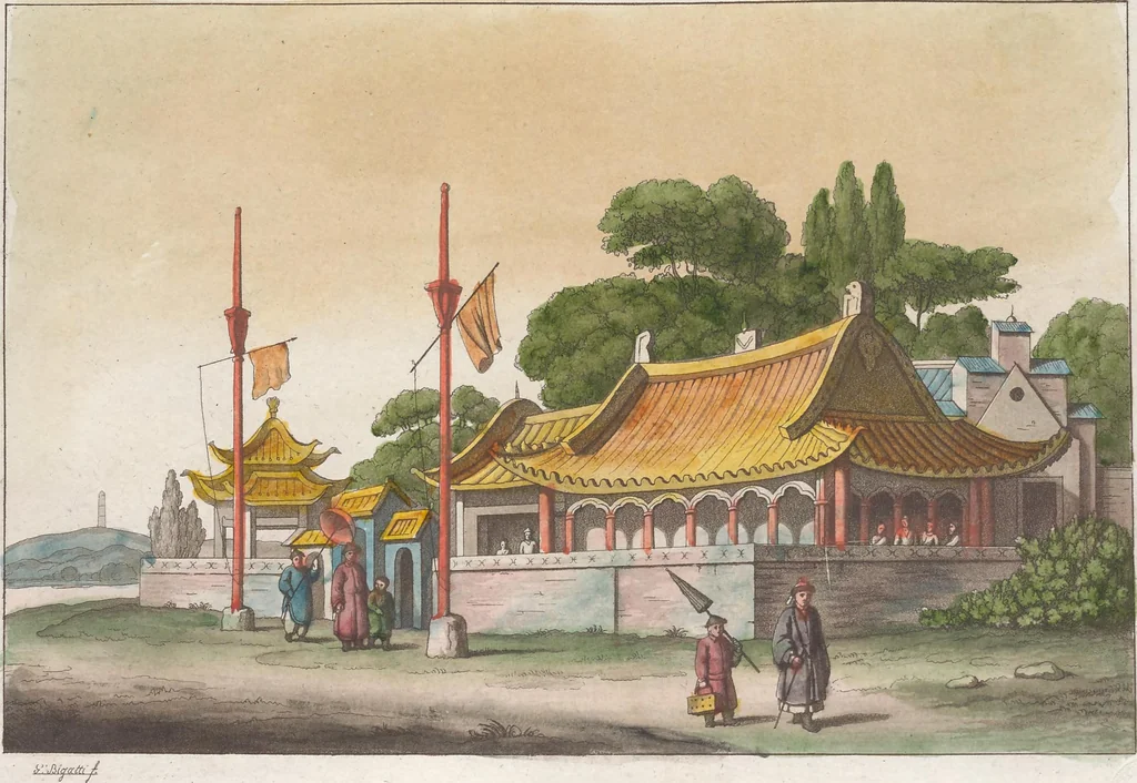 An illustration from Le Costume ancien et moderne ; ou, Histoire du gouvernement, de la milice, de la religion, des arts, sciences et usages de tous les peuples anciens et modernes, d'après les monumens de l'antiquité et accompagné de dessins analogues au sujet, 1815, leaf 363