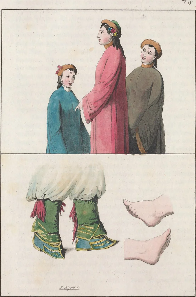 An illustration from Le Costume ancien et moderne ; ou, Histoire du gouvernement, de la milice, de la religion, des arts, sciences et usages de tous les peuples anciens et modernes, d'après les monumens de l'antiquité et accompagné de dessins analogues au sujet, 1815, leaf 480
