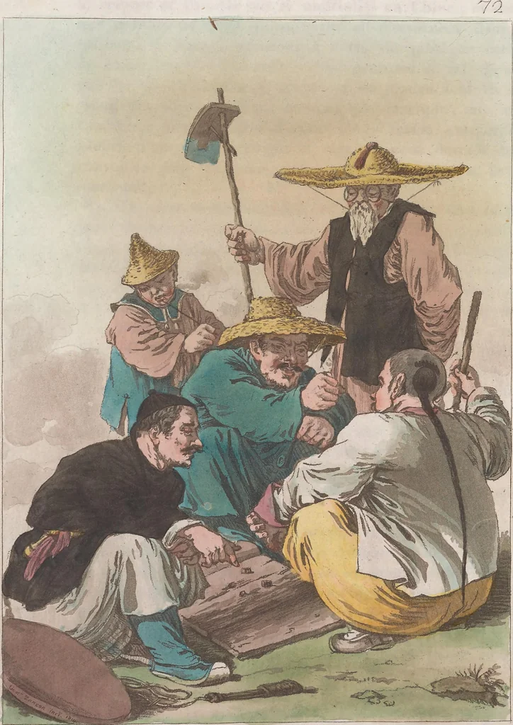 An illustration from Le Costume ancien et moderne ; ou, Histoire du gouvernement, de la milice, de la religion, des arts, sciences et usages de tous les peuples anciens et modernes, d'après les monumens de l'antiquité et accompagné de dessins analogues au sujet, 1815, leaf 500