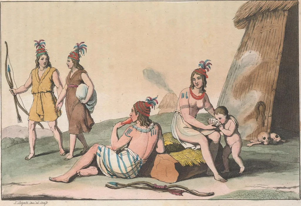 An illustration from Le Costume ancien et moderne ; ou, Histoire du gouvernement, de la milice, de la religion, des arts, sciences et usages de tous les peuples anciens et modernes, d'après les monumens de l'antiquité et accompagné de dessins analogues au sujet, 1815, leaf 548